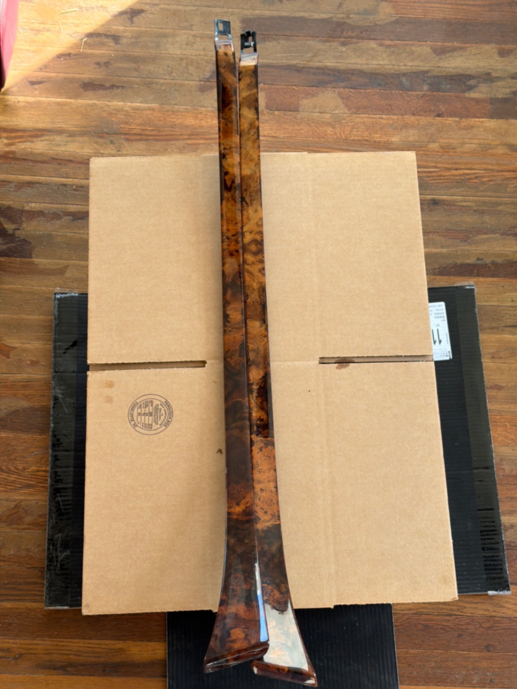 10-19 Jaguar X351 XJ XJR Left & Right Side Dashboard Molding Trim Set Wood OEM photo 1